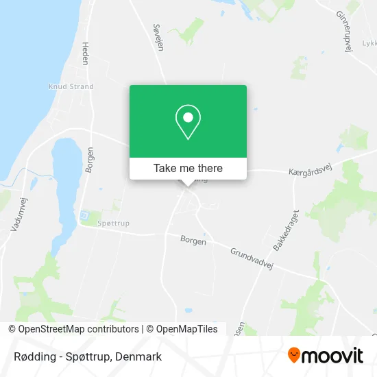 Rødding - Spøttrup map