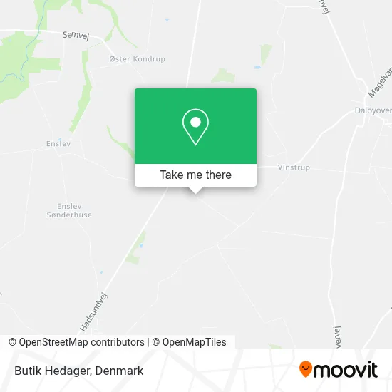 Butik Hedager map