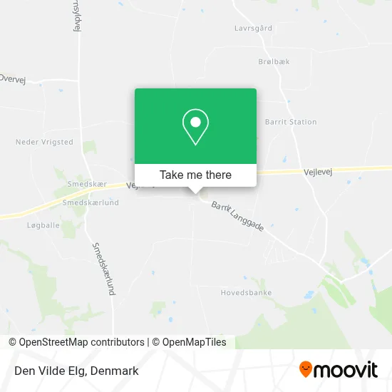 Den Vilde Elg map