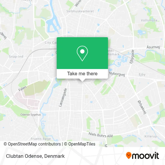 Clubtan Odense map