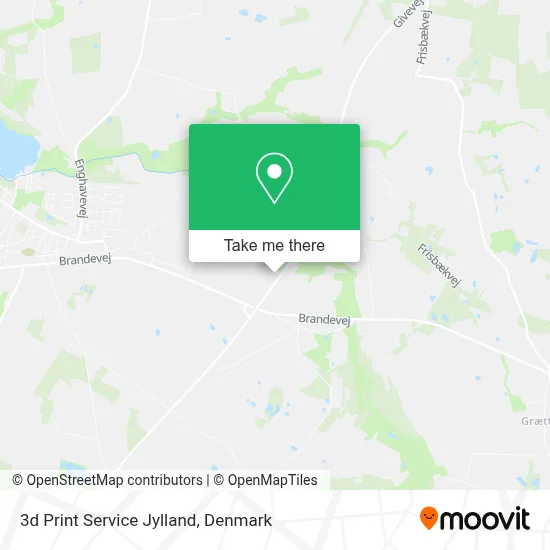 3d Print Service Jylland map