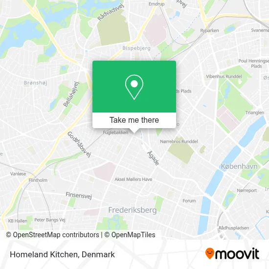 Homeland Kitchen map