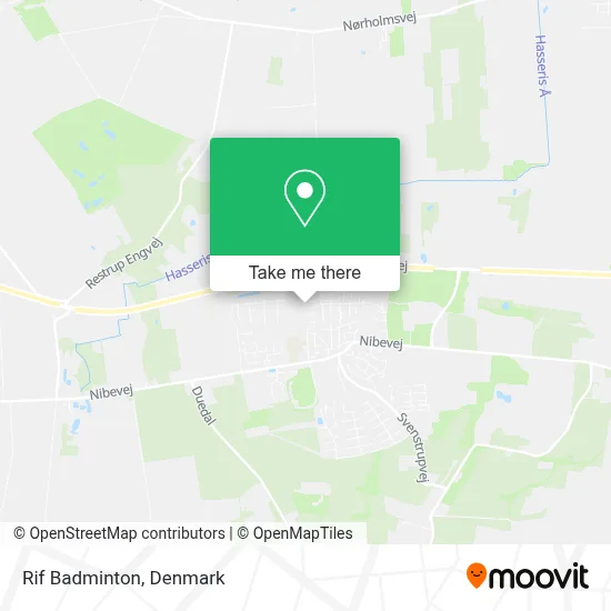 Rif Badminton map