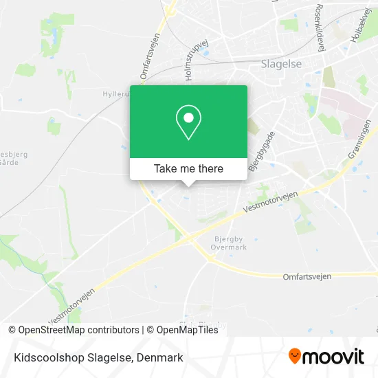 Kidscoolshop Slagelse map
