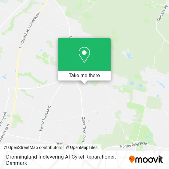 Dronninglund Indlevering Af Cykel Reparationer map