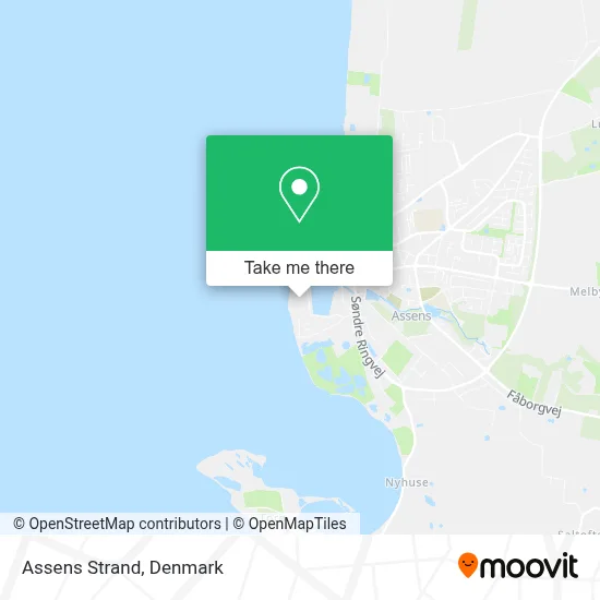 Assens Strand map