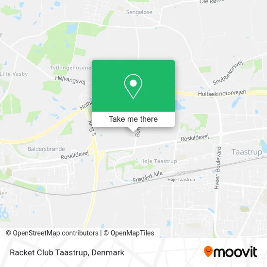 Racket Club Taastrup map