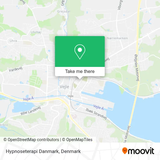 Hypnoseterapi Danmark map