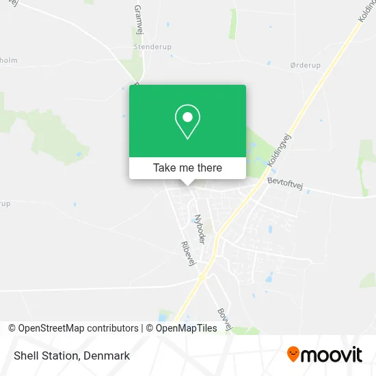 Shell Station map