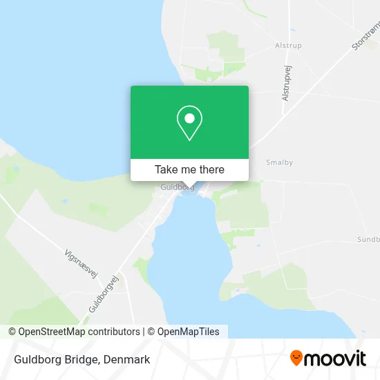 Guldborg Bridge map
