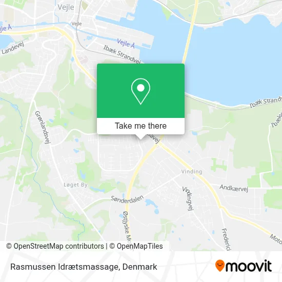 Rasmussen Idrætsmassage map