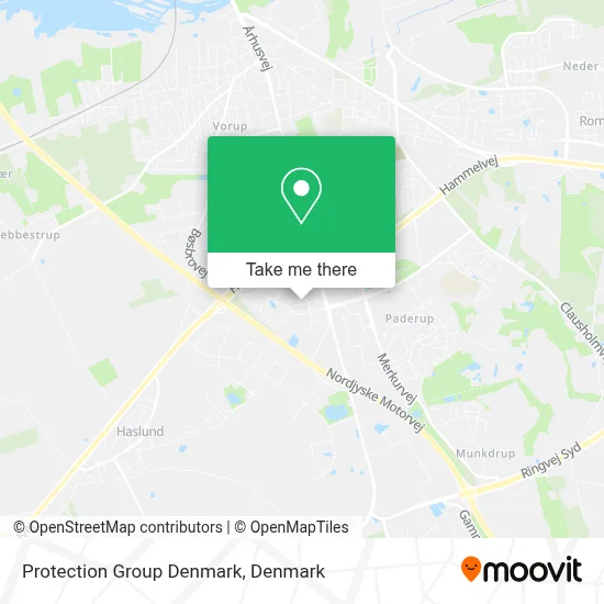 Protection Group Denmark map