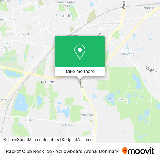 Racket Club Roskilde - Yellowbeard Arena map
