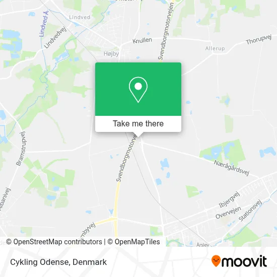 Cykling Odense map