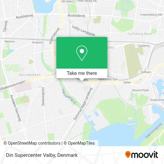 Din Supercenter Valby map