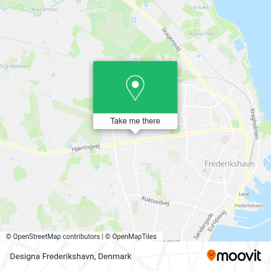 Designa Frederikshavn map