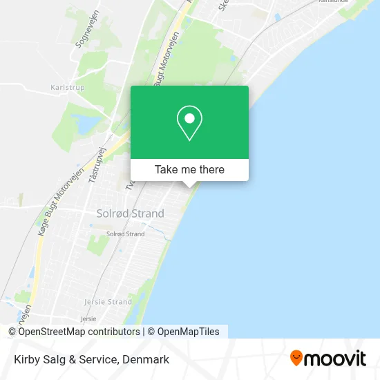 Kirby Salg & Service map
