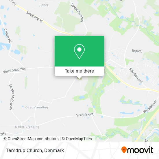 Tamdrup Church map