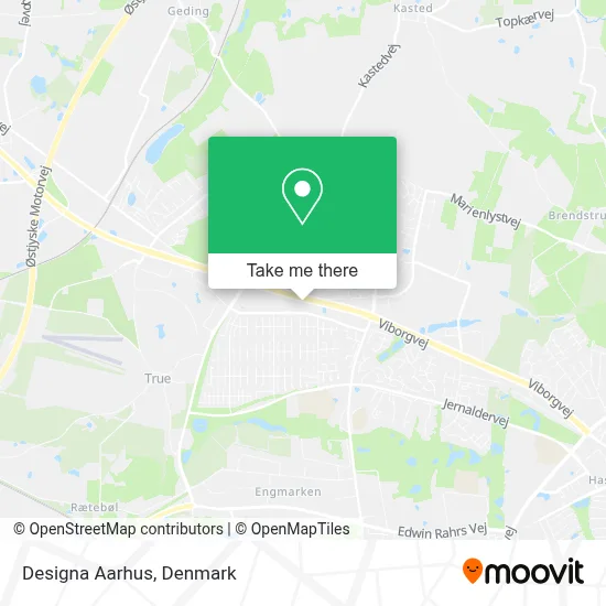 Designa Aarhus map