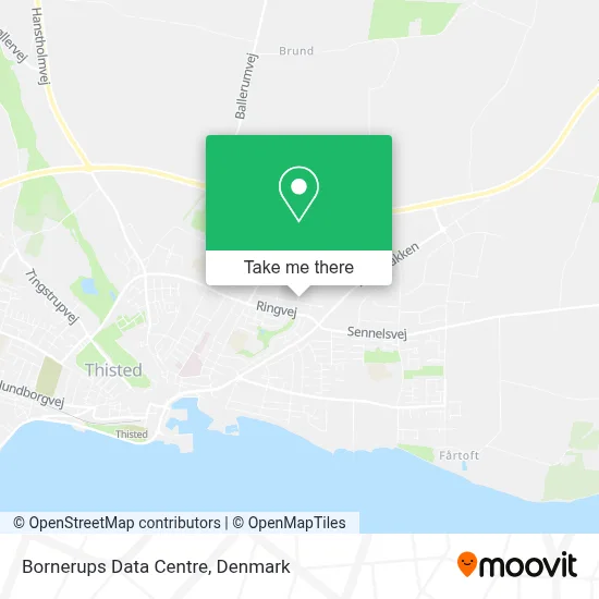 Bornerups Data Centre map