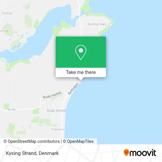 Kysing Strand map