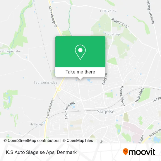 K.S Auto Slagelse Aps map