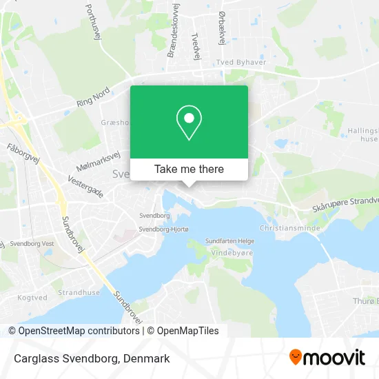 Carglass Svendborg map