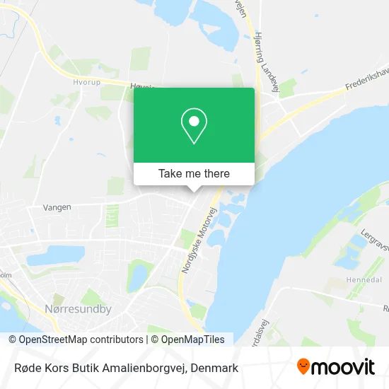 Røde Kors Butik Amalienborgvej map
