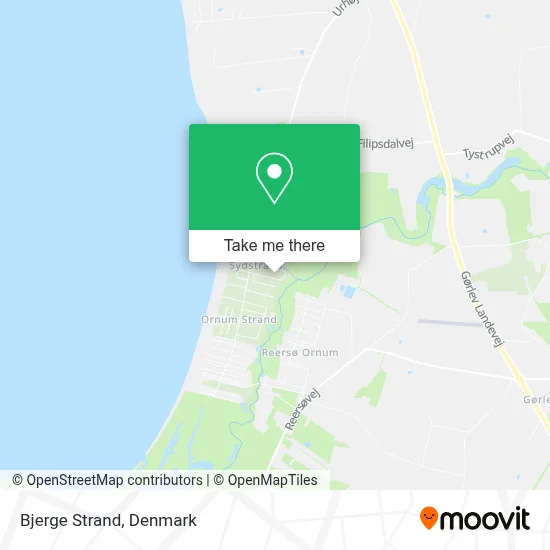Bjerge Strand map