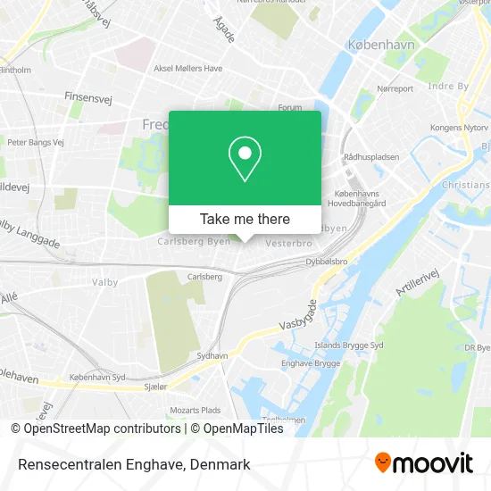 Rensecentralen Enghave map