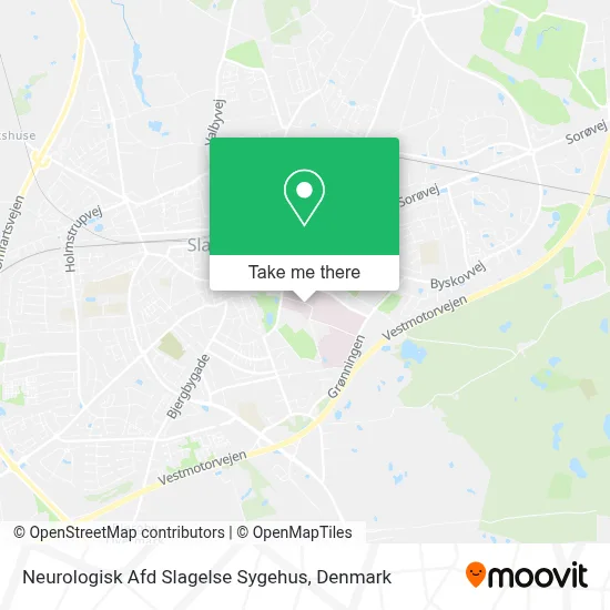 Neurologisk Afd Slagelse Sygehus map