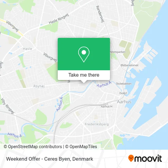 Weekend Offer - Ceres Byen map