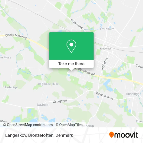Langeskov, Bronzetoften map