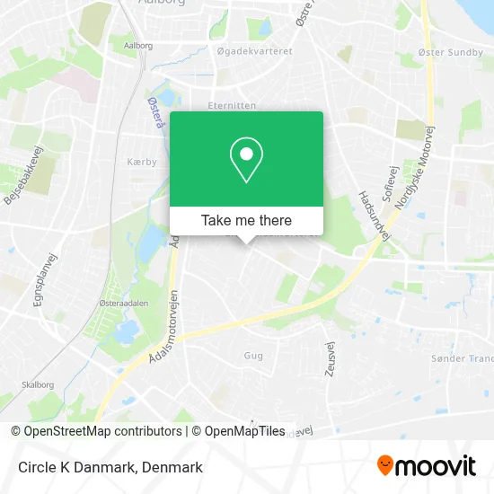 Circle K Danmark map
