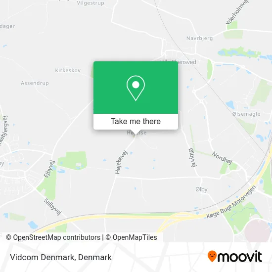 Vidcom Denmark map