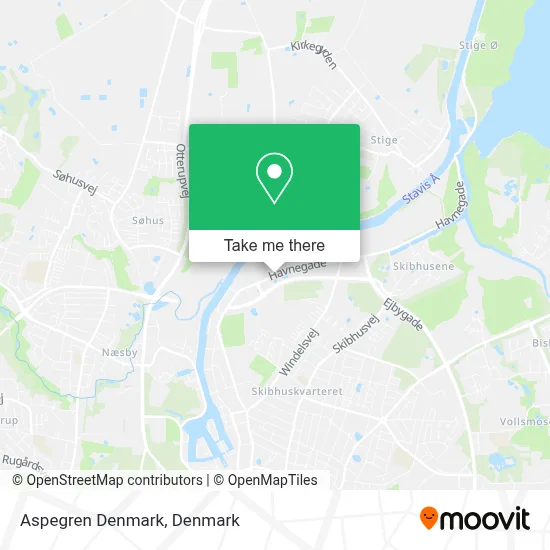 Aspegren Denmark map
