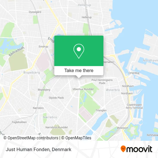 Just Human Fonden map