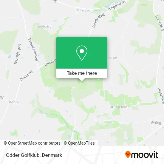 Odder Golfklub map