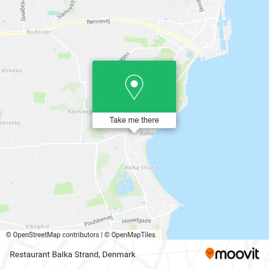 Restaurant Balka Strand map