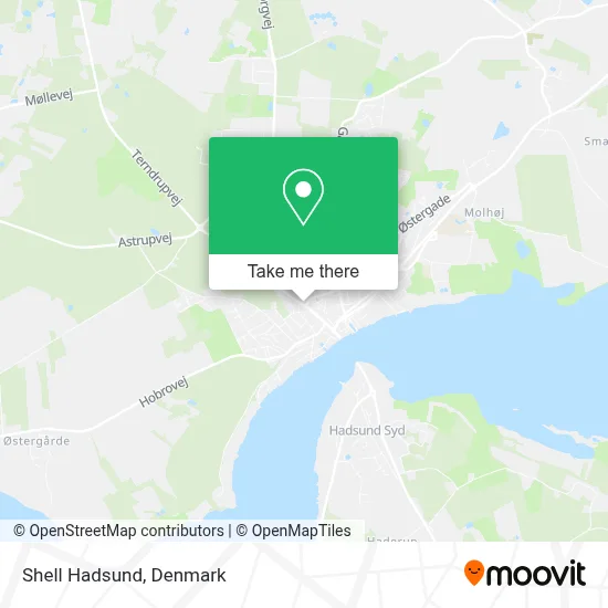 Shell Hadsund map