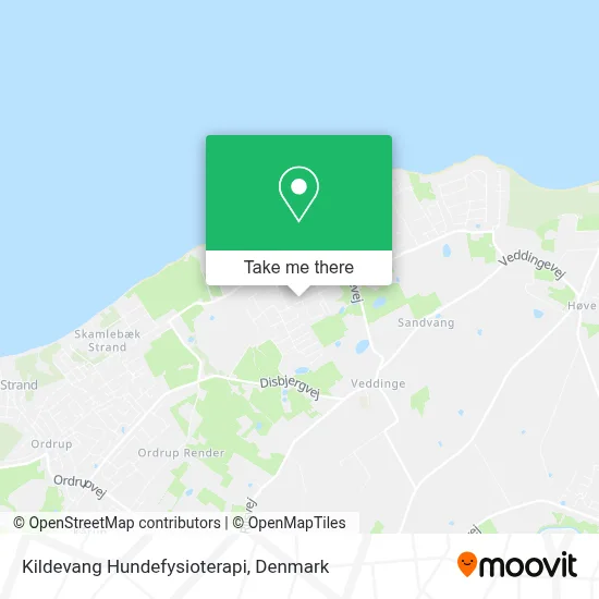 Kildevang Hundefysioterapi map