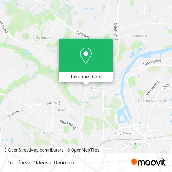 Decofarver Odense map