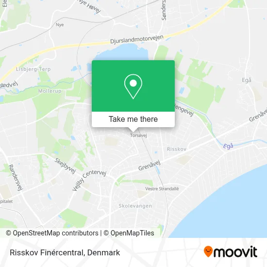 Risskov Finércentral map