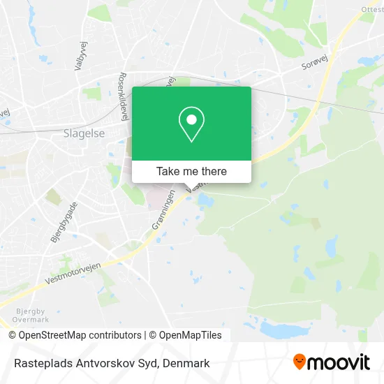 Rasteplads Antvorskov Syd map