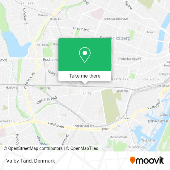 Valby Tand map