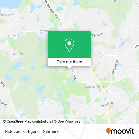 Ridecentret Egene map