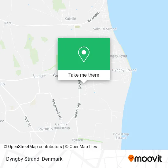 Dyngby Strand map