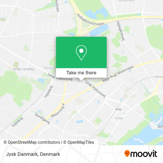 Jysk Danmark map