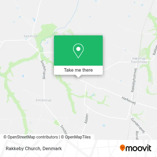 Rakkeby Church map