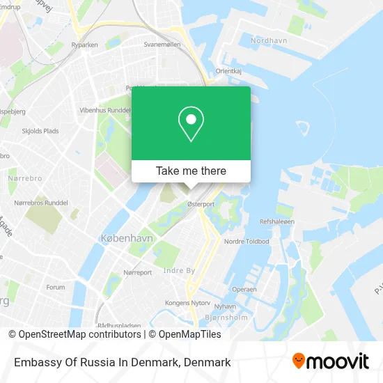 Embassy Of Russia In Denmark map